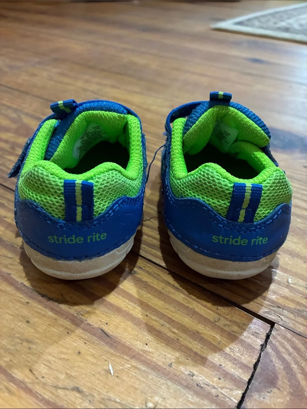 Stride Rite Blue & Green Baby Walker Sneakers